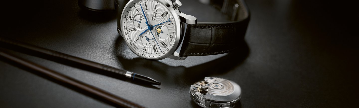 Louis Erard Excellence Moon Phase Chronograph - Exquisite Timepieces